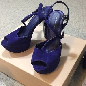 Indigo “Royal Velvet” shoes
